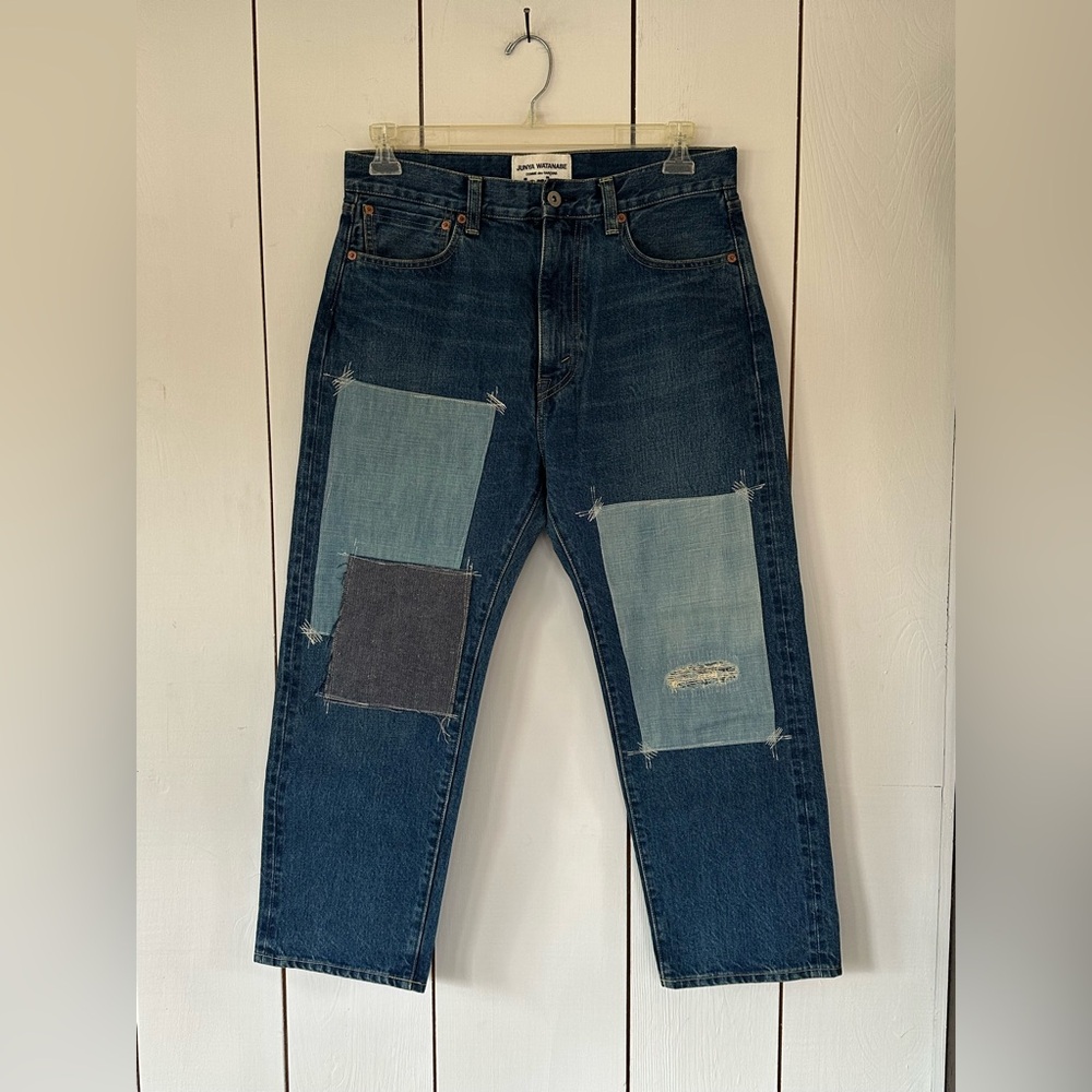 Junya Watanabe Comme des Garcons Denim Patchwork Jeans Sz XS Japanese Selvedge